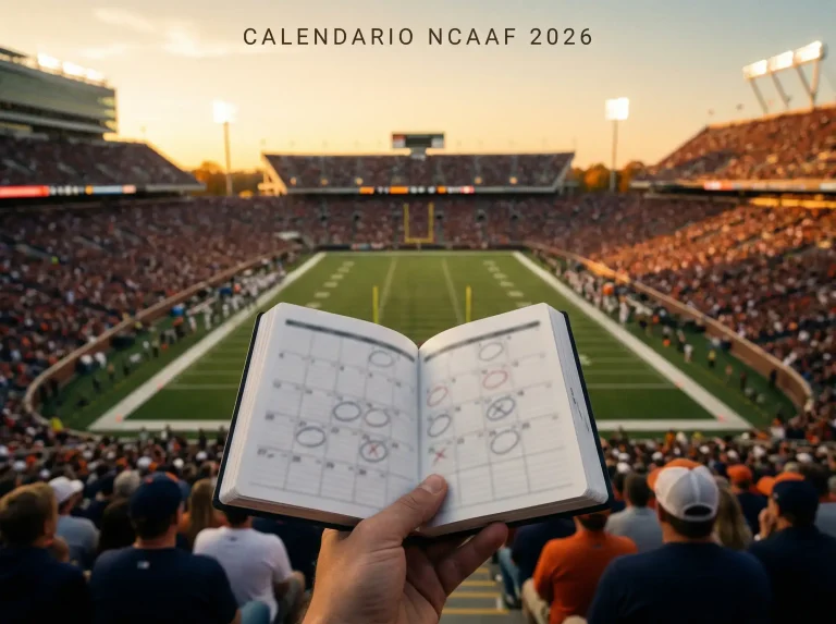 Calendario de la temporada NCAAF 2026 con fechas clave para apostadores
